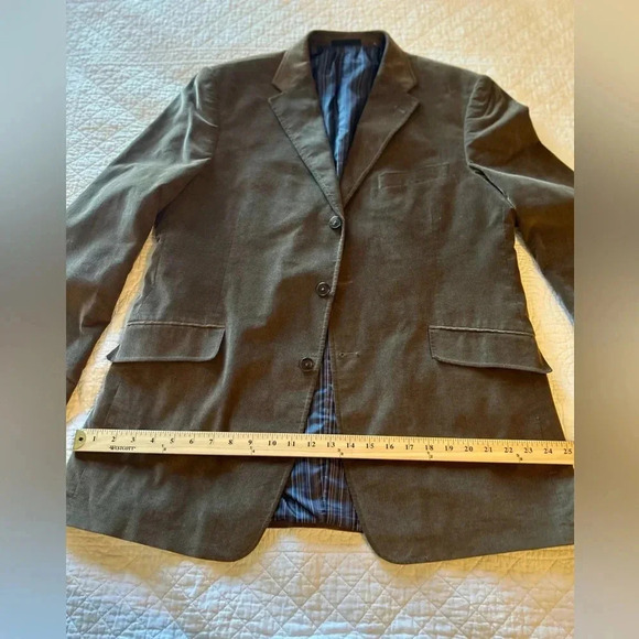 Men’s Brown Corduroy Blazer. Madison Size 44L Sport Coat - Picture 7 of 10